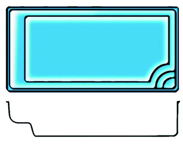 NORMA escalier coque piscine coque polyester NIMES