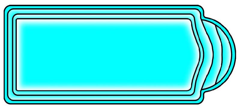 modèle Romaine fond plat piscines du gard Nimes