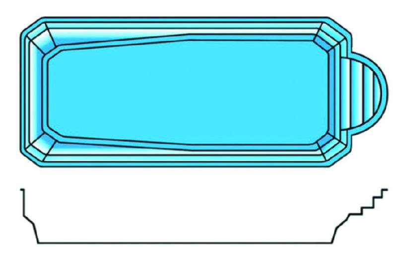 modèle Romaine A et Romaine B piscines provence polyester piscines du gard Nimes
